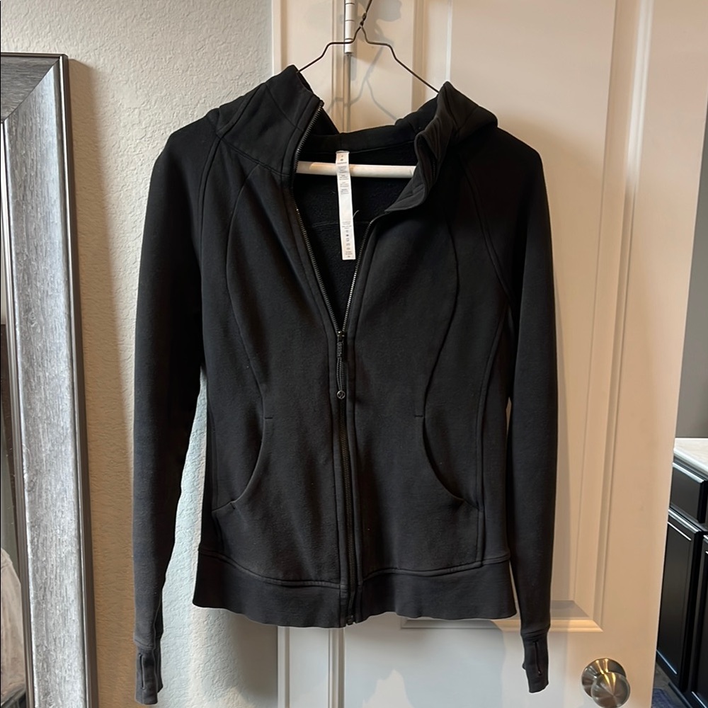 Black Zip-Up Lululemon Hoodie
